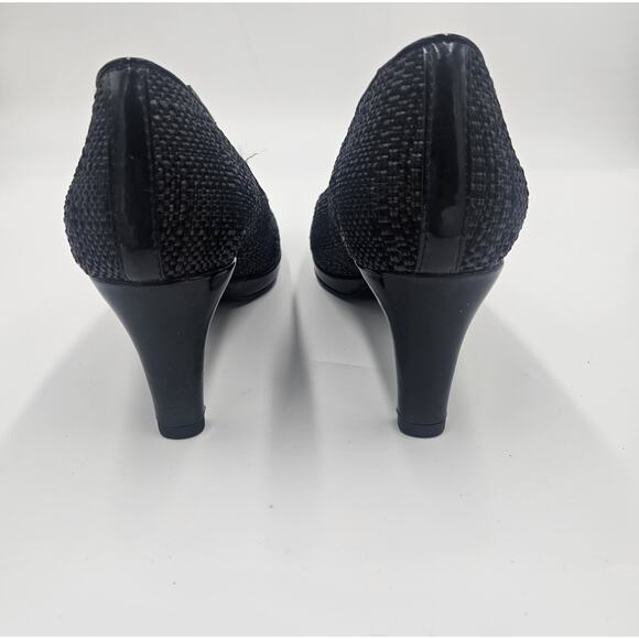 Vaneli Size 7.5N Dayle Vintage Black Classic Pump Woven T'moro Eprint Comfort - Picture 4 of 10